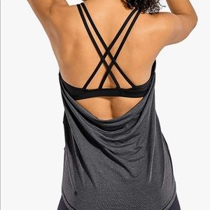 Gray workout tank